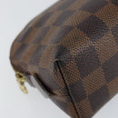 LOUIS VUITTON Damier Ebene Pochette Cosmetic PM Pouch N47516 LV Auth 153562-14