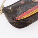 LOUIS VUITTON Christmas Limited Mini Pochette Accessoires M41655 Auth 153564-14