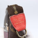 LOUIS VUITTON Christmas Limited Mini Pochette Accessoires M41655 Auth 153564-17