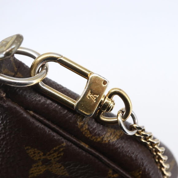 LOUIS VUITTON Christmas Limited Mini Pochette Accessoires M41655 Auth 153564