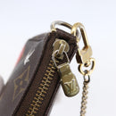 LOUIS VUITTON Christmas Limited Mini Pochette Accessoires M41655 Auth 153564-10