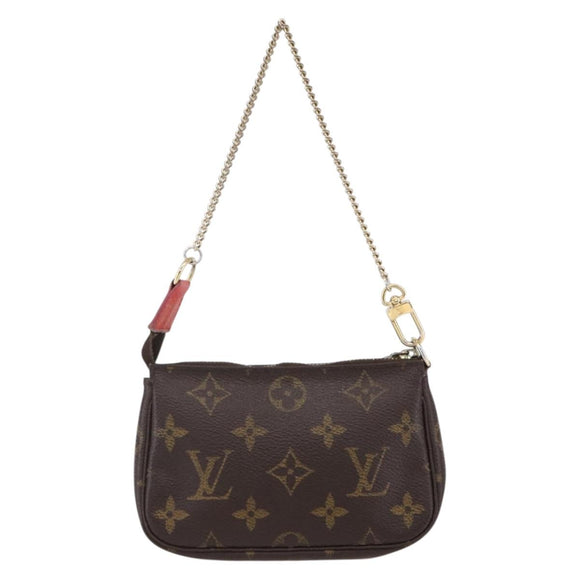 LOUIS VUITTON Christmas Limited Mini Pochette Accessoires M41655 Auth 153564