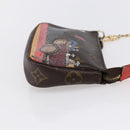 LOUIS VUITTON Christmas Limited Mini Pochette Accessoires M41655 Auth 153564-4