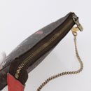 LOUIS VUITTON Christmas Limited Mini Pochette Accessoires M41655 Auth 153564-6