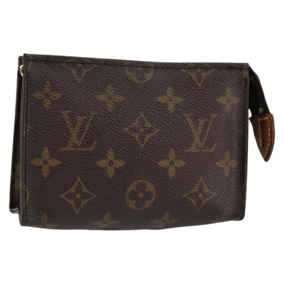 LOUIS VUITTON Monogram Poche Toilette 15 Pouch M47546 LV Auth 153566