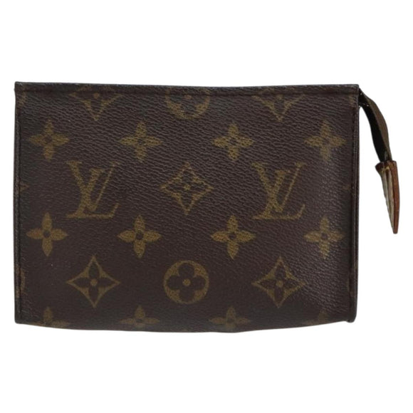 LOUIS VUITTON Monogram Poche Toilette 15 Pouch M47546 LV Auth 153566