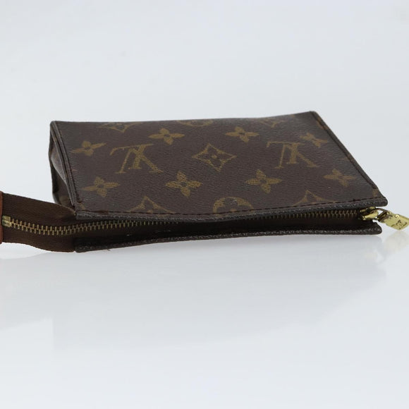 LOUIS VUITTON Monogram Poche Toilette 15 Pouch M47546 LV Auth 153566