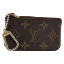 LOUIS VUITTON Monogram Pochette Cles Coin Purse M60033 LV Auth 153568-1
