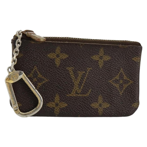 LOUIS VUITTON Monogram Pochette Cles Coin Purse M60033 LV Auth 153568