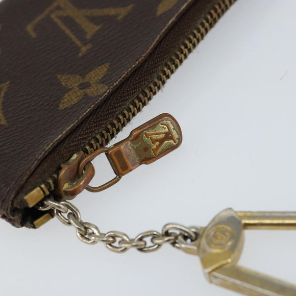 LOUIS VUITTON Monogram Pochette Cles Coin Purse M60033 LV Auth 153568