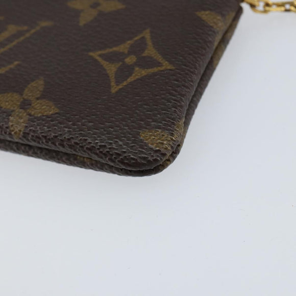 LOUIS VUITTON Monogram Pochette Cles Coin Purse M60033 LV Auth 153569