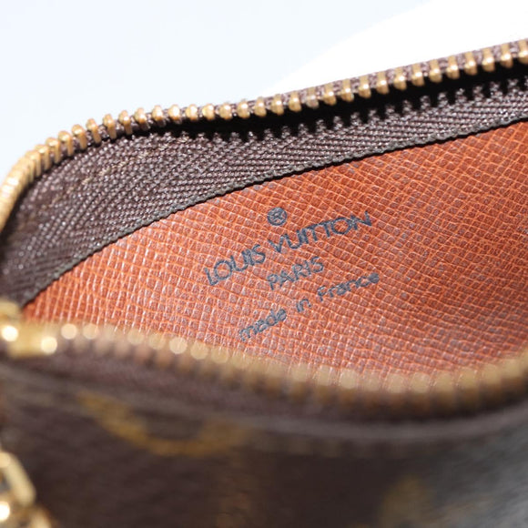 LOUIS VUITTON Monogram Pochette Cles Coin Purse M60033 LV Auth 153569