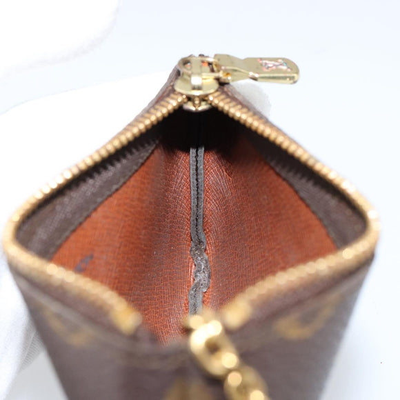 LOUIS VUITTON Monogram Pochette Cles Coin Purse M60033 LV Auth 153569