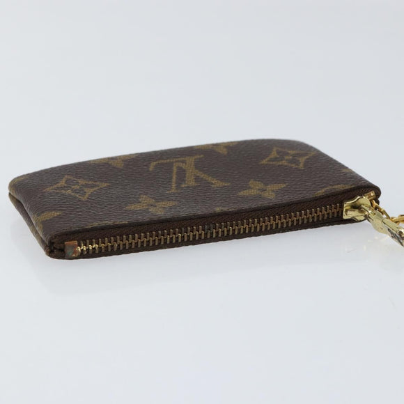 LOUIS VUITTON Monogram Pochette Cles Coin Purse M60033 LV Auth 153569
