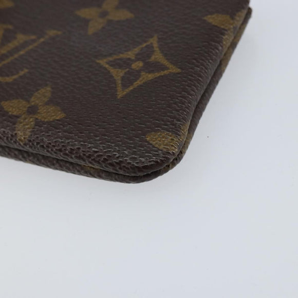 LOUIS VUITTON Monogram Pochette Cles Coin Purse M60033 LV Auth 153569