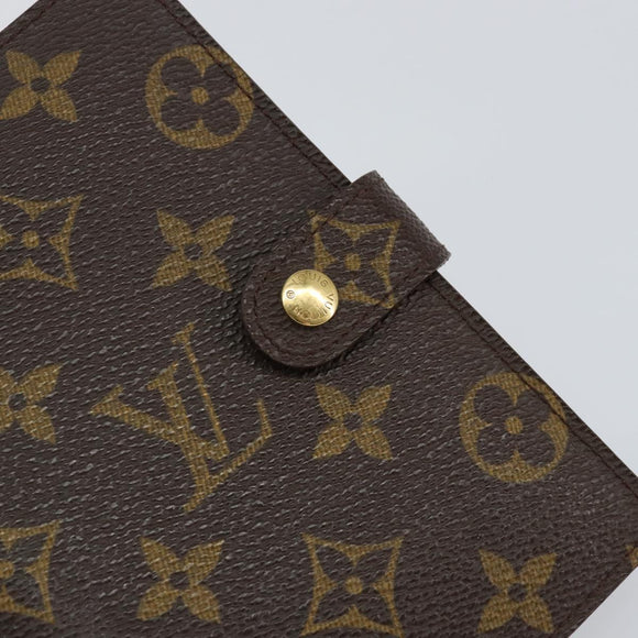 LOUIS VUITTON Monogram Agenda PM Day Planner Cover R20005 LV Auth 153570