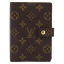 LOUIS VUITTON Monogram Agenda PM Day Planner Cover R20005 LV Auth 153570-13