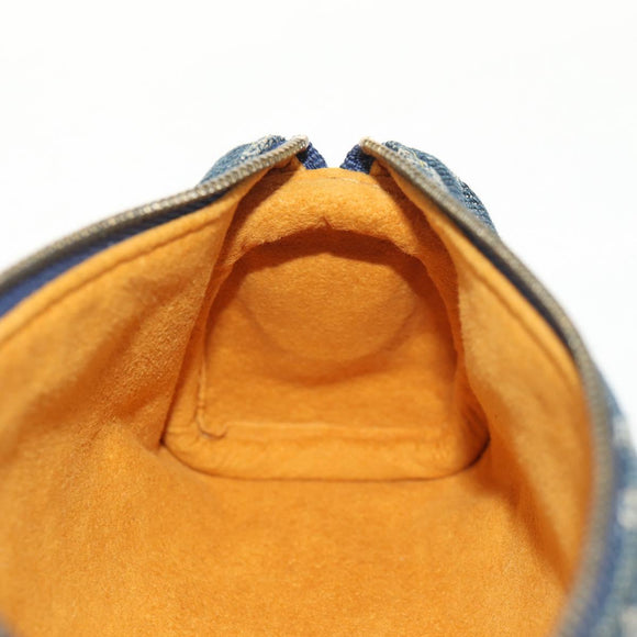 LOUIS VUITTON Monogram Denim Trousse Speedy GM Pouch Blue M95081 LV Auth 153581V