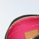 LOUIS VUITTON Multicolor Pochette Cosmetic Pouch Black M47355 LV Auth 153582-9
