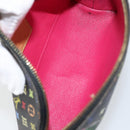 LOUIS VUITTON Multicolor Pochette Cosmetic Pouch Black M47355 LV Auth 153582-10