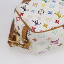 LOUIS VUITTON Monogram Multicolor Trousse Wapity Pouch White M58033 Auth 153583-11