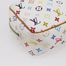 LOUIS VUITTON Monogram Multicolor Trousse Wapity Pouch White M58033 Auth 153583-13