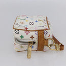 LOUIS VUITTON Monogram Multicolor Trousse Wapity Pouch White M58033 Auth 153583-4