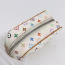 LOUIS VUITTON Monogram Multicolor Trousse Wapity Pouch White M58033 Auth 153583-6