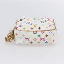 LOUIS VUITTON Monogram Multicolor Trousse Wapity Pouch White M58033 Auth 153583-9