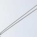 LOUIS VUITTON LV Printed Initials Necklace Silver tone M80208 LV Auth 153584M-14