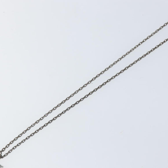 LOUIS VUITTON LV Printed Initials Necklace Silver tone M80208 LV Auth 153584M