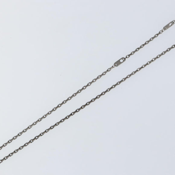 LOUIS VUITTON LV Printed Initials Necklace Silver tone M80208 LV Auth 153584SAM