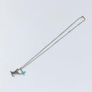 LOUIS VUITTON LV Printed Initials Necklace Silver tone M80208 LV Auth 153584M-2