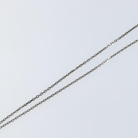 LOUIS VUITTON LV Printed Initials Necklace Silver tone M80208 LV Auth 153584M