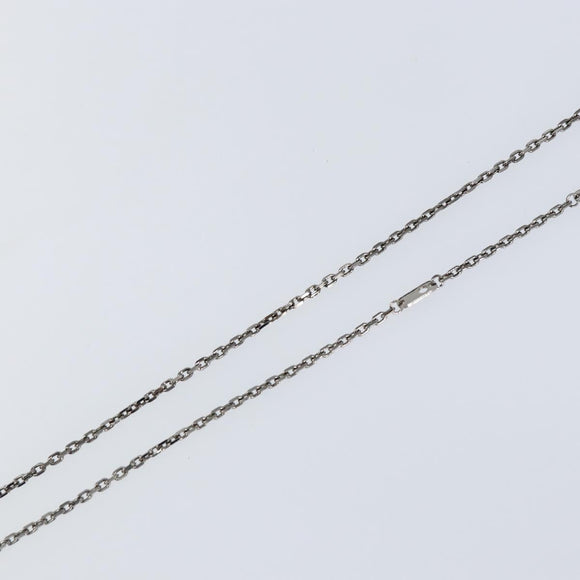 LOUIS VUITTON LV Printed Initials Necklace Silver tone M80208 LV Auth 153584M