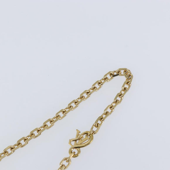 LOUIS VUITTON Collier Phrase Necklace metal Gold M64921 LV Auth 153586