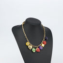 LOUIS VUITTON Collier Phrase Necklace metal Gold M64921 LV Auth 153586-13