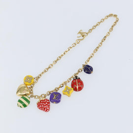 LOUIS VUITTON Collier Phrase Necklace metal Gold M64921 LV Auth 153586 - 0