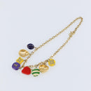 LOUIS VUITTON Collier Phrase Necklace metal Gold M64921 LV Auth 153586-8