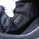 PRADA Hand Bag Nylon Black Silver Auth 153589V-19