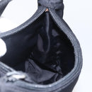 PRADA Hand Bag Nylon Black Silver Auth 153589V-21