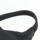 PRADA Hand Bag Nylon Black Silver Auth 153589V-14