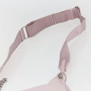 PRADA RE-Edition 2005 Shoulder Bag Nylon 2way Pink Silver Auth 153590V-15