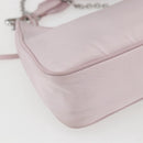 PRADA RE-Edition 2005 Shoulder Bag Nylon 2way Pink Silver Auth 153590V-18