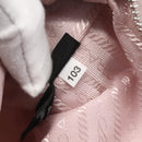 PRADA RE-Edition 2005 Shoulder Bag Nylon 2way Pink Silver Auth 153590V-11