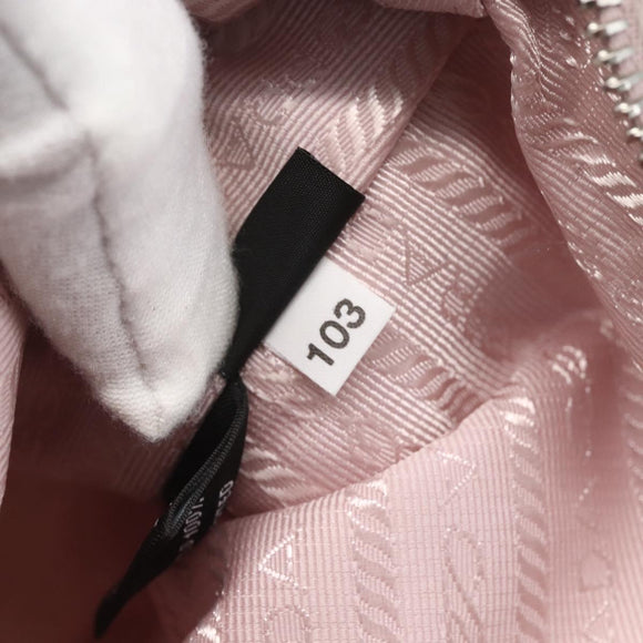 PRADA RE-Edition 2005 Shoulder Bag Nylon 2way Pink Silver Auth 153590V