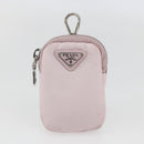 PRADA RE-Edition 2005 Shoulder Bag Nylon 2way Pink Silver Auth 153590V-25