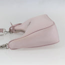PRADA RE-Edition 2005 Shoulder Bag Nylon 2way Pink Silver Auth 153590V-3