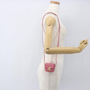 CELINE Triomphe Mini Claude Shoulder Pouch Calf Skin Pink Gold Auth 153596SAM-20