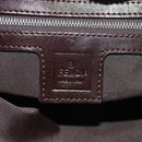 FENDI Zucca Canvas Mamma Baguette Shoulder Bag Black Brown Auth 153620SAV-22
